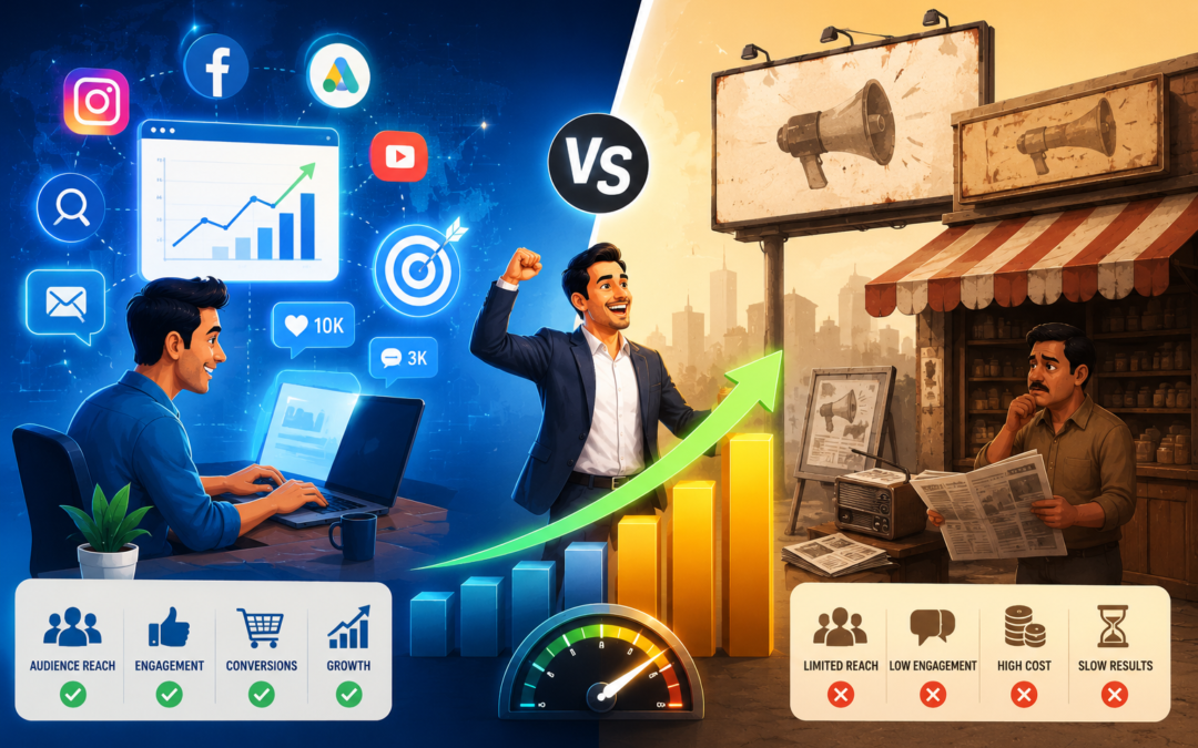 Digital Marketing vs Traditional Marketing: Which One Actually Grows Your Business Faster?